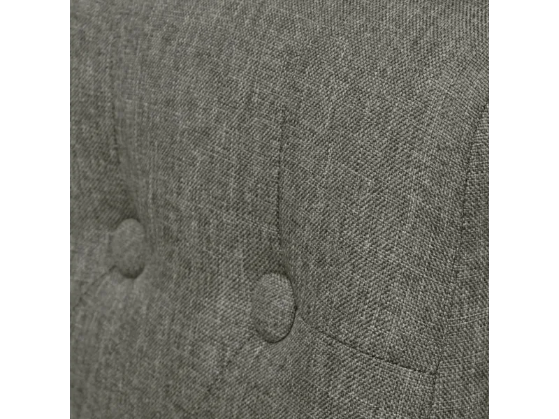 Chaises à manger lot de 2 gris clair tissu