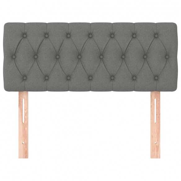 Tête de lit Gris foncé 90x7x78/88 cm Tissu