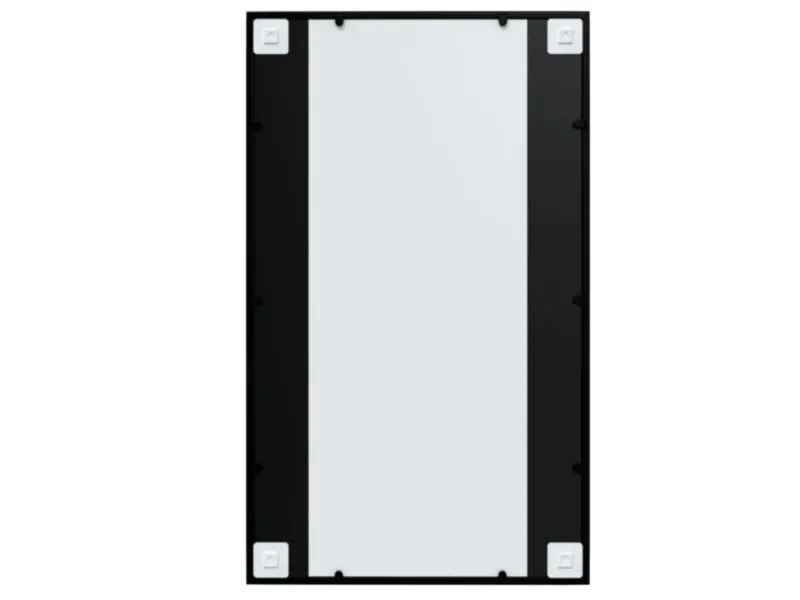 Miroir mural noir 100x60 cm métal