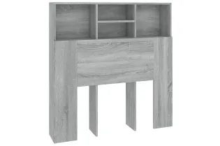 Armoire de tête de lit Sonoma gris 100x19x103,5 cm 2
