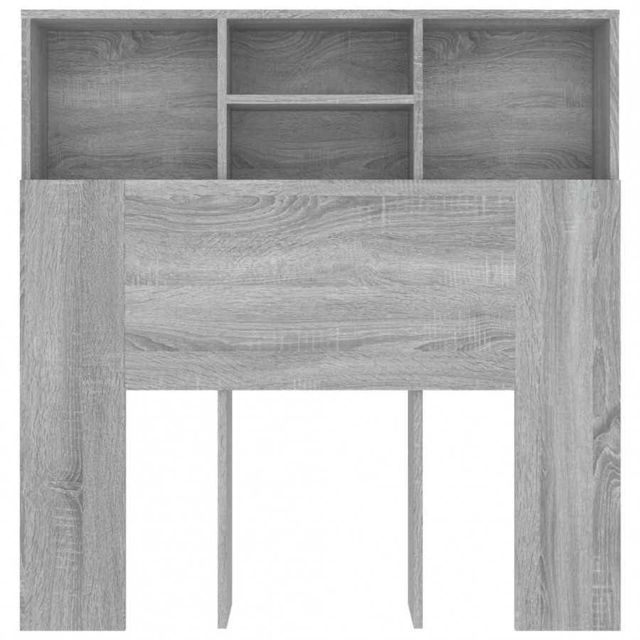 Armoire de tête de lit Sonoma gris 100x19x103,5 cm