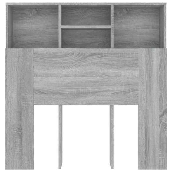 Armoire de tête de lit Sonoma gris 100x19x103,5 cm