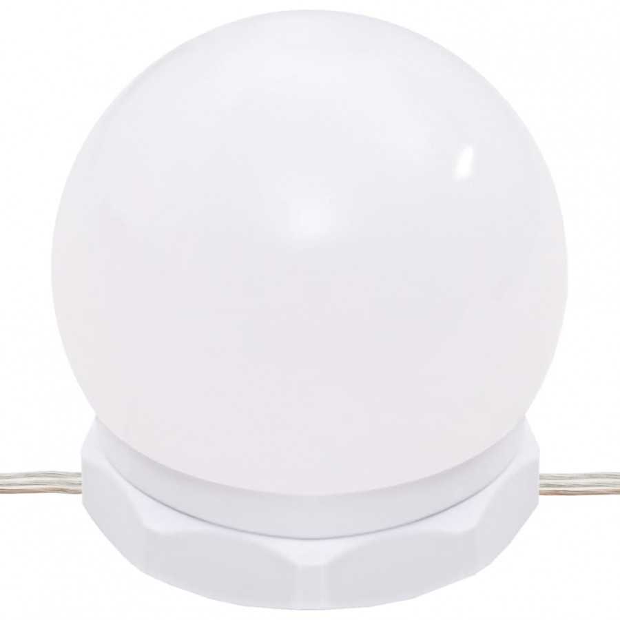 Coiffeuse avec LED Blanc 86,5x35x136 cm