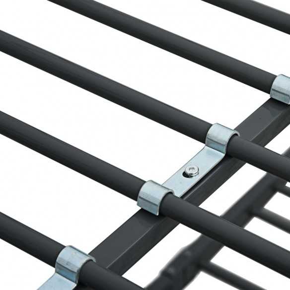 Lit superposé Noir Métal 140x200 cm/90x200 cm