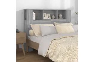 Armoire de tête de lit Sonoma gris 140x18,5x104,5 cm