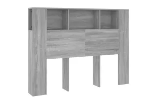 Armoire de tête de lit Sonoma gris 140x18,5x104,5 cm 2