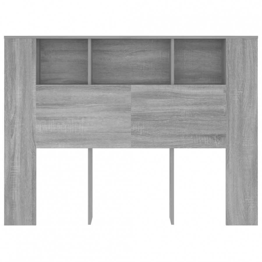 Armoire de tête de lit Sonoma gris 140x18,5x104,5 cm