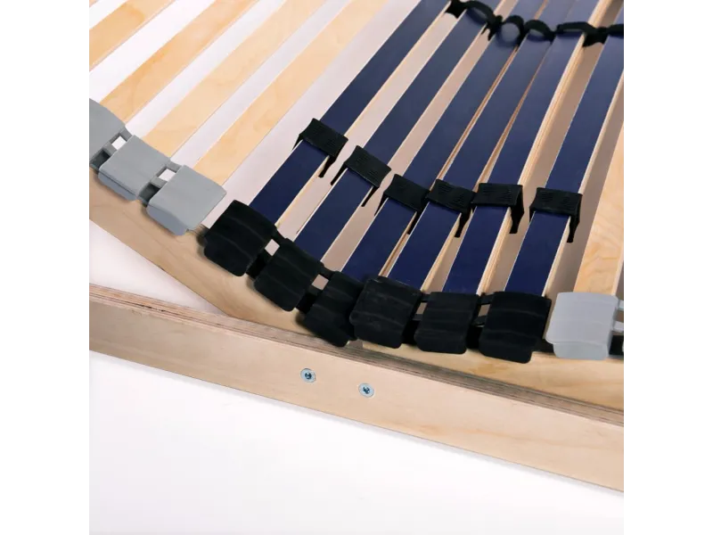 Sommier à lattes avec 42 lattes 7 zones 90 x 200 cm