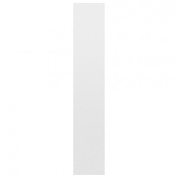 Bibliothèque à 3 niveaux Blanc brillant 40x24x108 cm Aggloméré