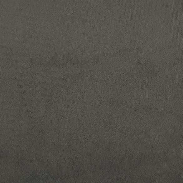 Chaises à manger lot de 2 Gris foncé Velours