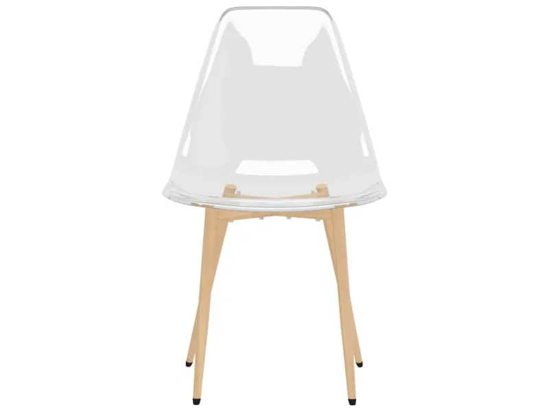 Chaises à manger lot de 2 Transparent PET