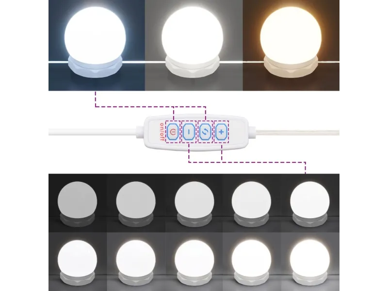 Coiffeuse avec LED Chêne sonoma 60x40x140 cm