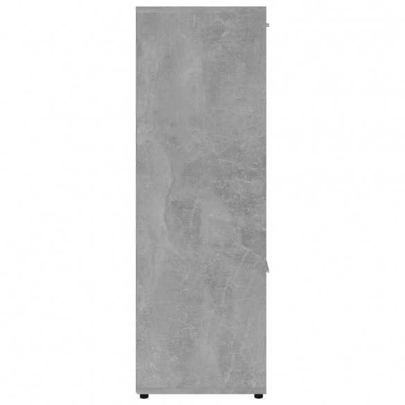 Bibliothèque Gris béton 90x30x90 cm Aggloméré