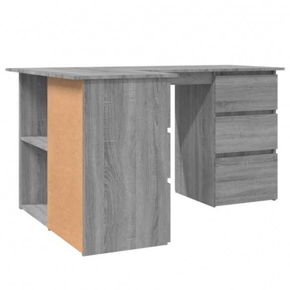 Bureau d'angle Sonoma gris 145x100x76 cm 