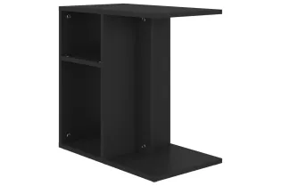 Table d'appoint Noir 50x30x50 cm Aggloméré 2