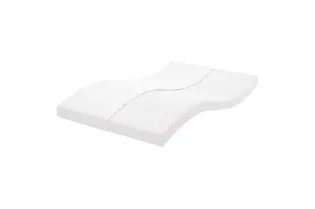 Matelas en mousse blanc 140x200 cm 7 zones dureté 20 ILD