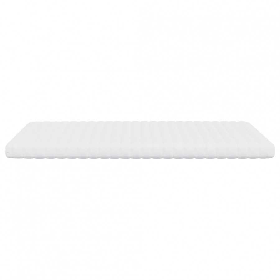 Matelas en mousse blanc 140x200 cm 7 zones dureté 20 ILD