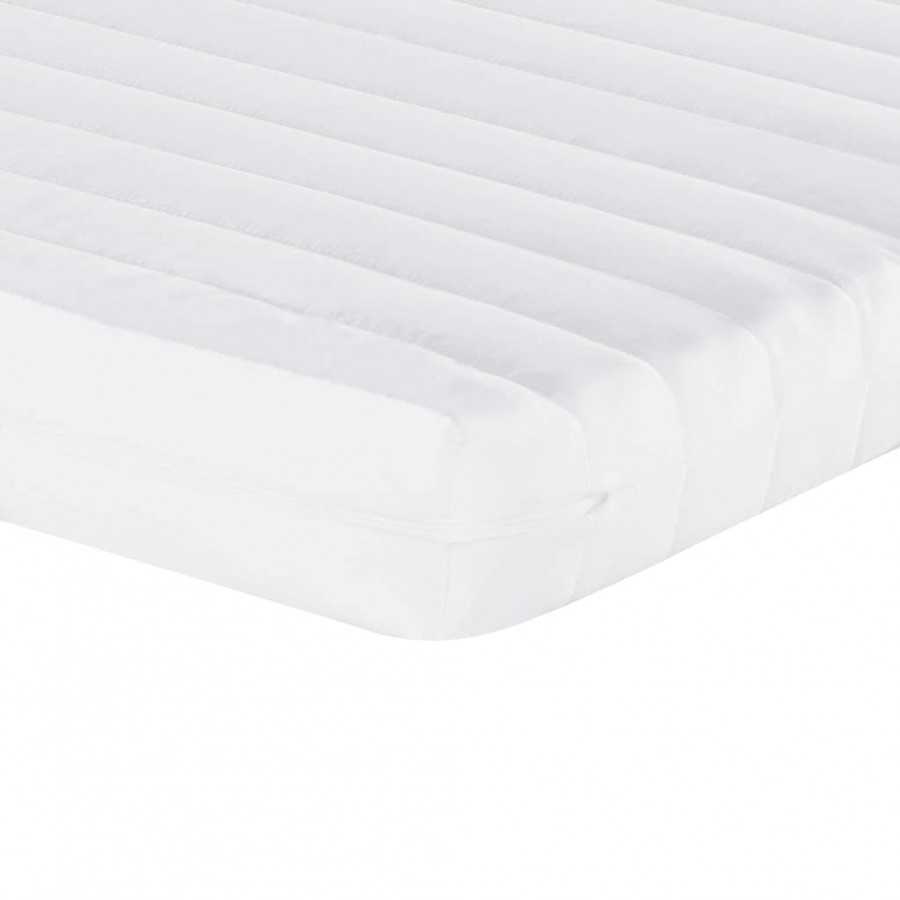 Matelas en mousse blanc 140x200 cm 7 zones dureté 20 ILD