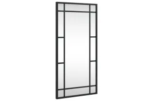 Miroir mural noir 30x60 cm rectangulaire fer 2