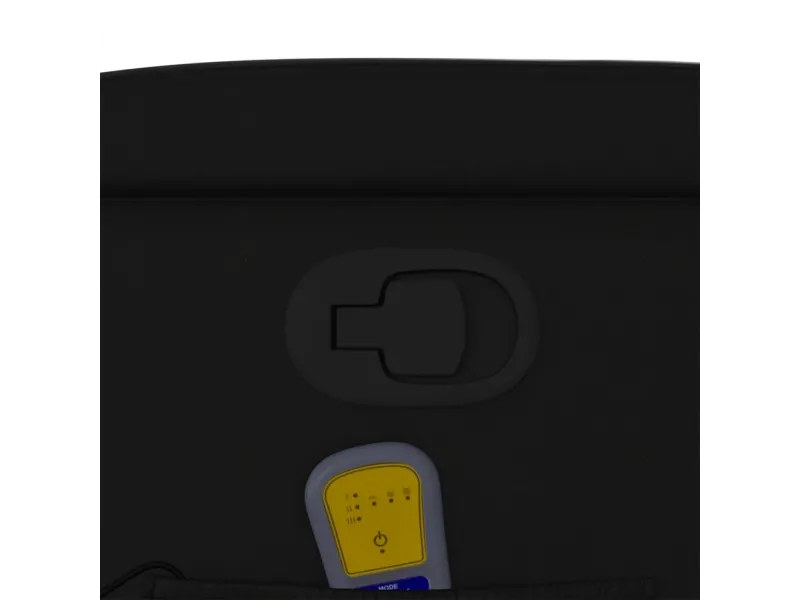 Fauteuil de massage inclinable Noir Similicuir