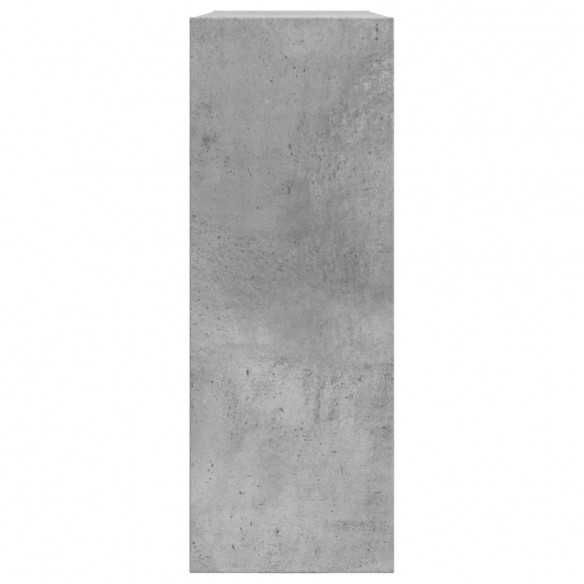 Armoire à chaussures gris béton 80x21x57 cm bois d'ingénierie