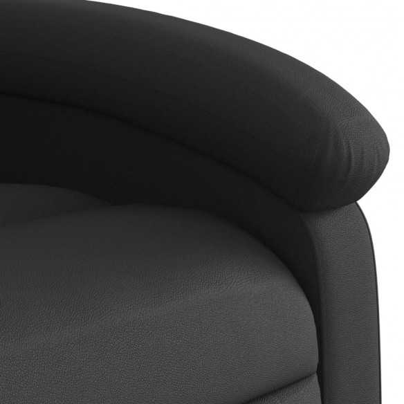 Fauteuil inclinable de massage noir cuir véritable