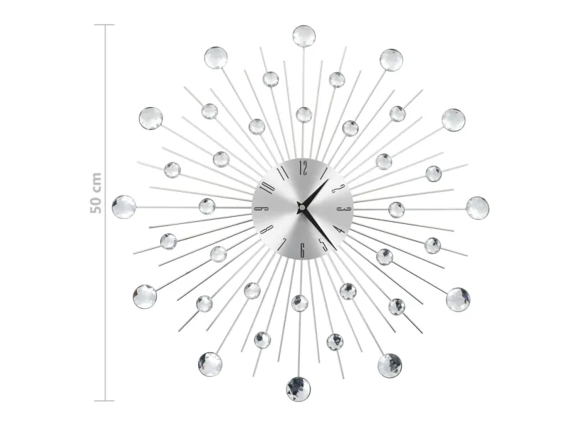 Horloge murale avec mouvement à quartz Design moderne 50 cm