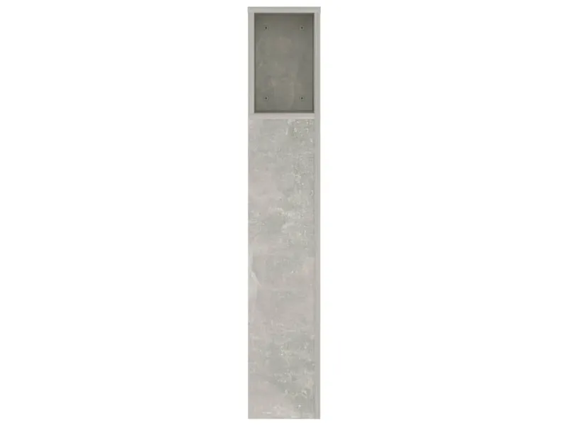 Armoire de tête de lit Gris béton 140x18,5x104,5 cm