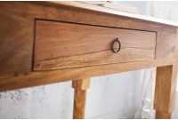 Bureau de 90 cm moderne avec rangement en bois massif