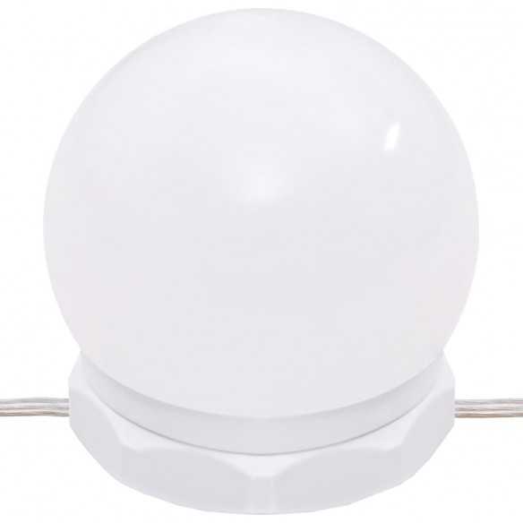 Ensemble de coiffeuse avec LED Gris béton Bois d'ingénierie