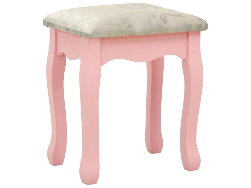 Ensemble de coiffeuse et tabouret Rose 100x40x146 cm Paulownia