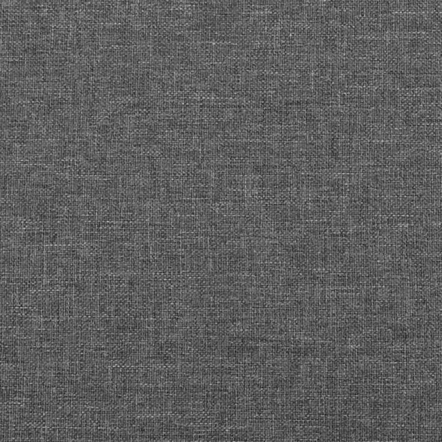 Tête de lit avec oreilles Gris foncé 103x23x118/128 cm Tissu