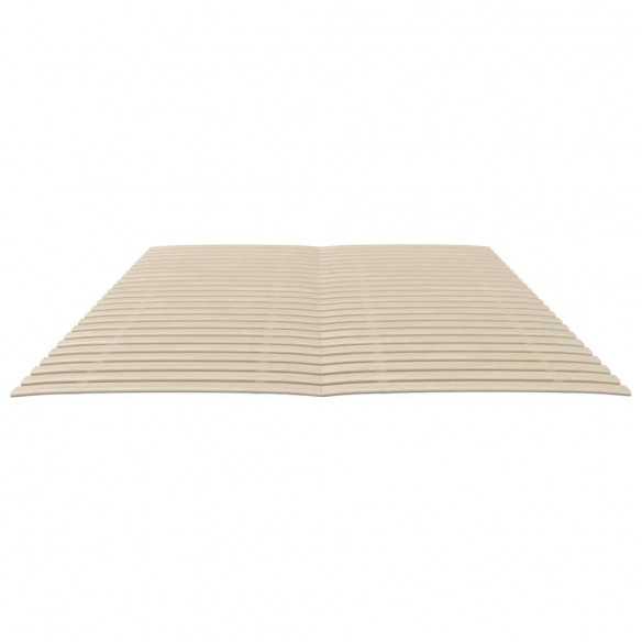 Sommiers à lattes avec 48 lattes 2 pcs 80x200 cm