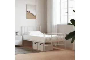 Matelas en mousse blanc 90x200 cm dureté H2 H3 2