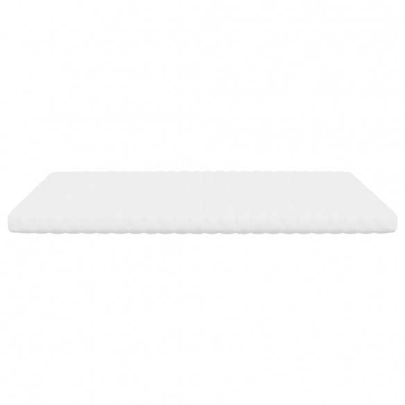 Matelas en mousse blanc 160x200 cm 7 zones dureté 20 ILD