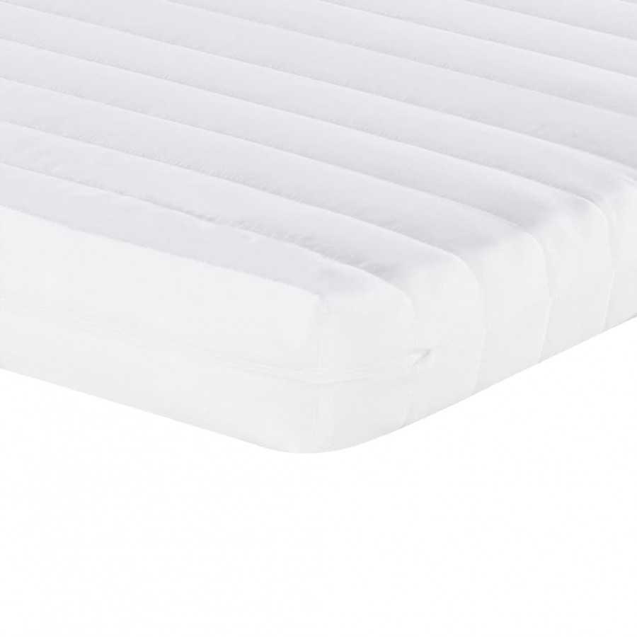 Matelas en mousse blanc 160x200 cm 7 zones dureté 20 ILD