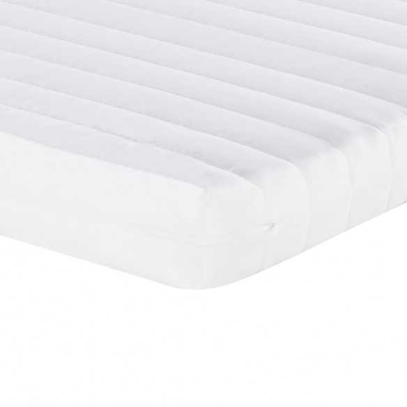 Matelas en mousse blanc 160x200 cm 7 zones dureté 20 ILD