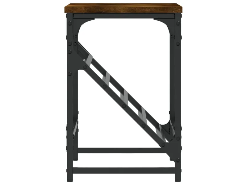 Étagère à chaussures chêne fumé 60x30x45 cm bois d'ingénierie