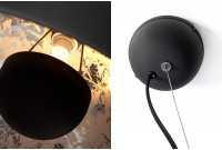 Lampe suspension design coloris noir et doré Lampe suspension design coloris noir et doré