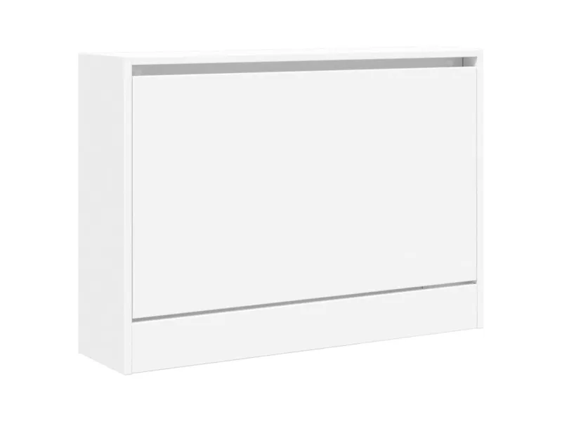 Armoire à chaussures blanc 60x21x57 cm bois d'ingénierie