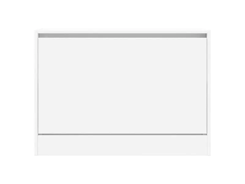 Armoire à chaussures blanc 60x21x57 cm bois d'ingénierie