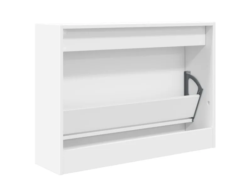 Armoire à chaussures blanc 60x21x57 cm bois d'ingénierie