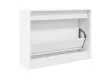Armoire à chaussures blanc 60x21x57 cm bois d'ingénierie