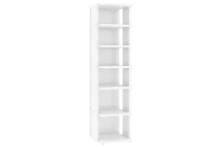 Armoire à chaussures Blanc brillant 27,5x27x102 cm 2