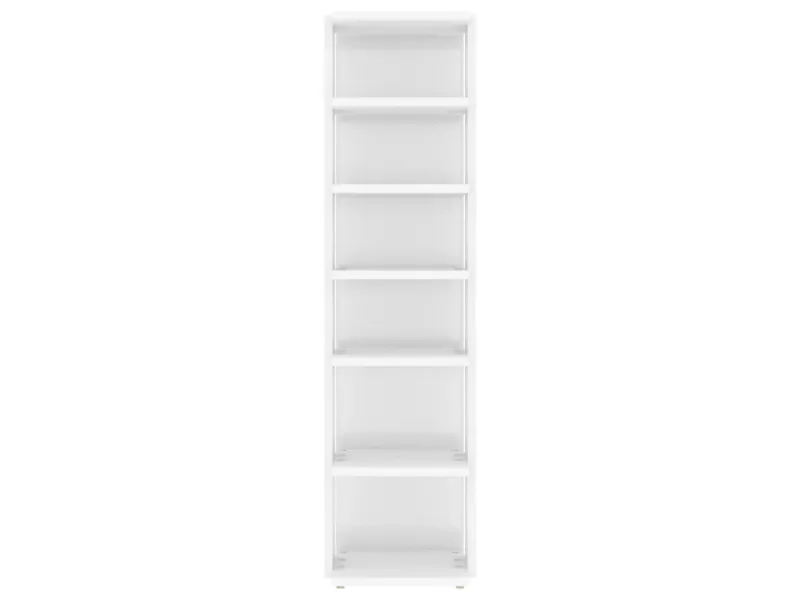 Armoire à chaussures Blanc brillant 27,5x27x102 cm