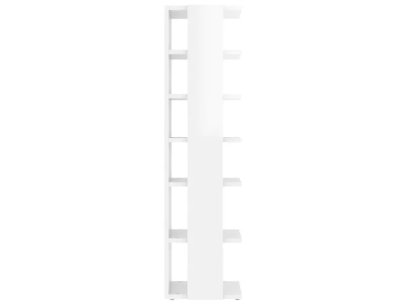Armoire à chaussures Blanc brillant 27,5x27x102 cm