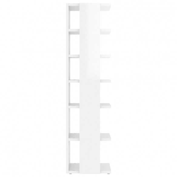 Armoire à chaussures Blanc brillant 27,5x27x102 cm