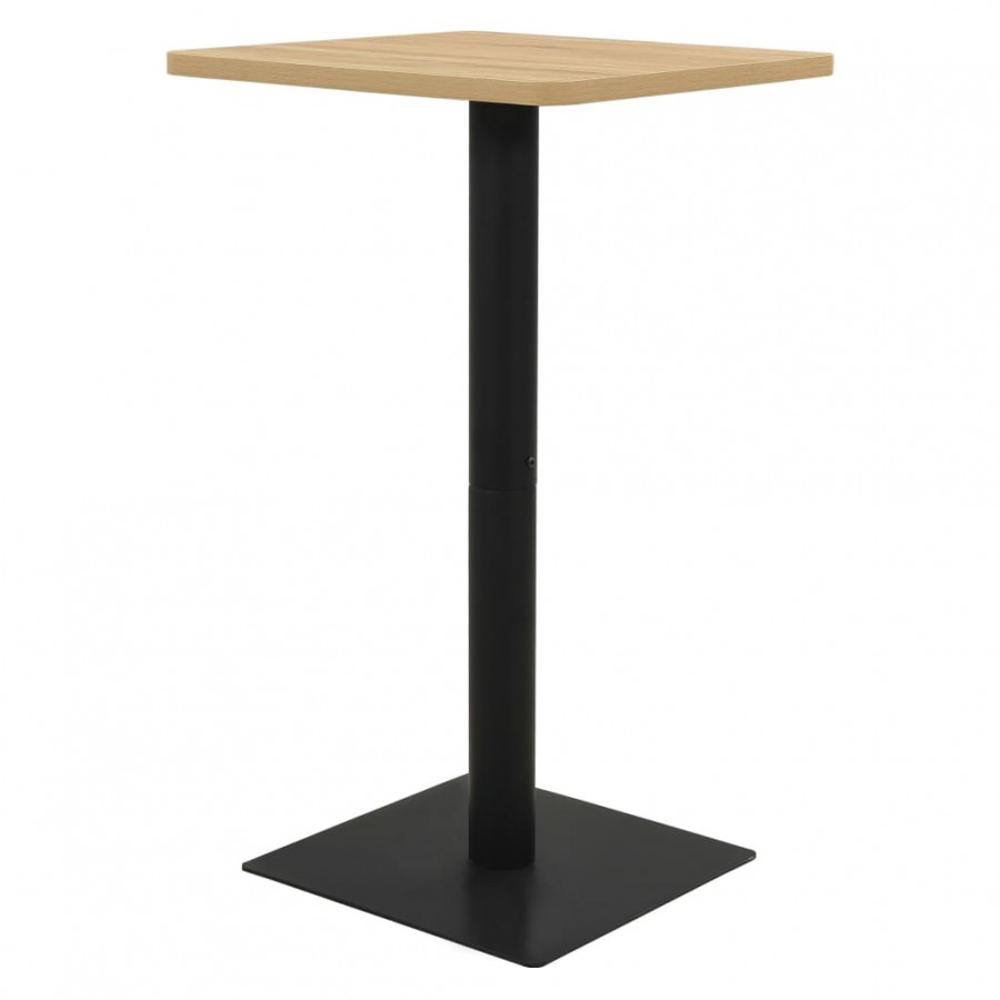 Table de bistro Couleur chêne 70x70x107 cm