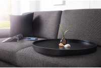 Table d'appoint noire design en bois / métal Table d'appoint noire design en bois / métal