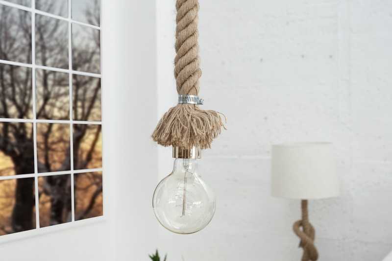 Lampe suspension design coloris naturel